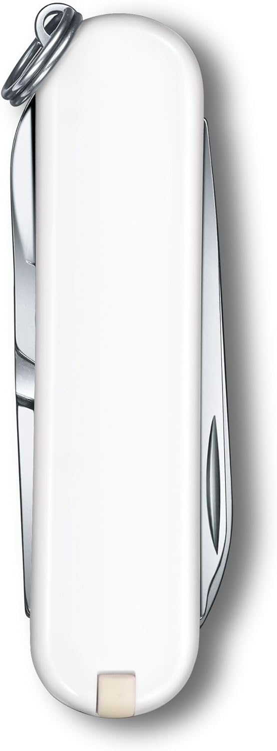 VICTORINOX CLASSIC SD SMALL POCKET KNIVES 0.6223.7 WHITE Swiss made pocket knife with 7 functions - تصویر 5