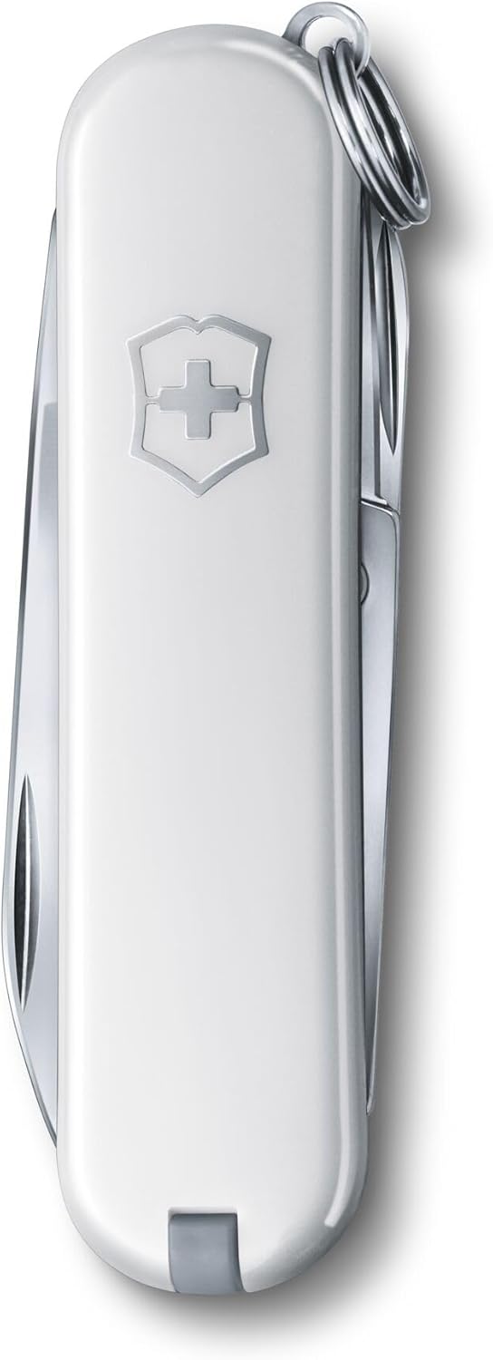 VICTORINOX CLASSIC SD SMALL POCKET KNIVES 0.6223.7 WHITE Swiss made pocket knife with 7 functions - تصویر 3