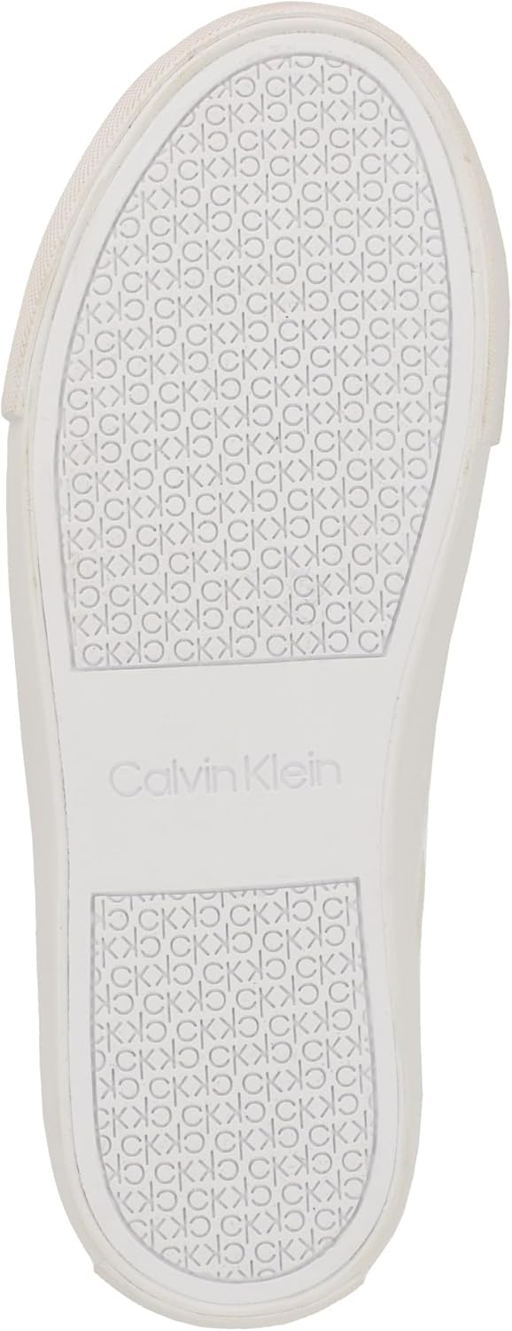 Calvin Klein Women's Charie Sneaker 39 EU White Logo 140 - تصویر 5