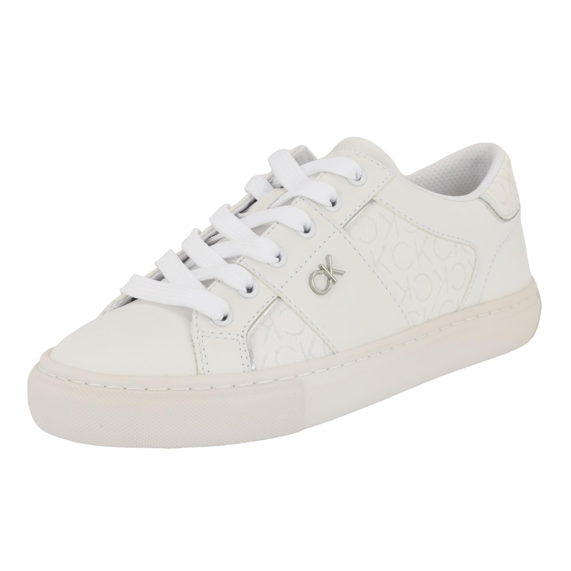 Calvin Klein Women's Charie Sneaker 39 EU White Logo 140